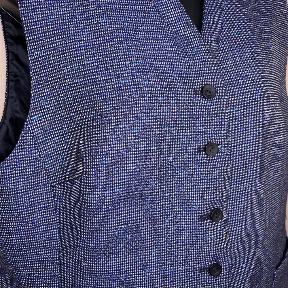 Vintage Size 14 Pendleton Blue Tweed Wool Best Suit Lined Academia - Picture 4 of 15